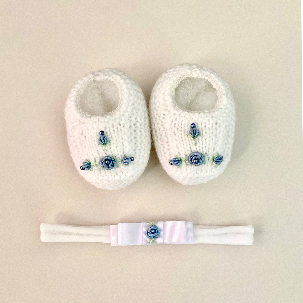 Sapatinho e Tiara Bebê Rococó